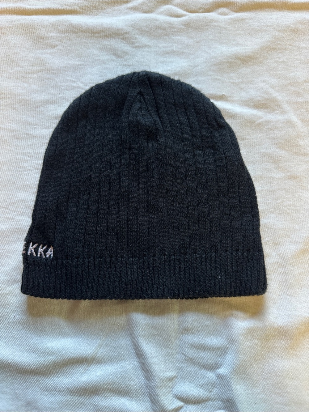 Black Knit winter toque Beanie Hat